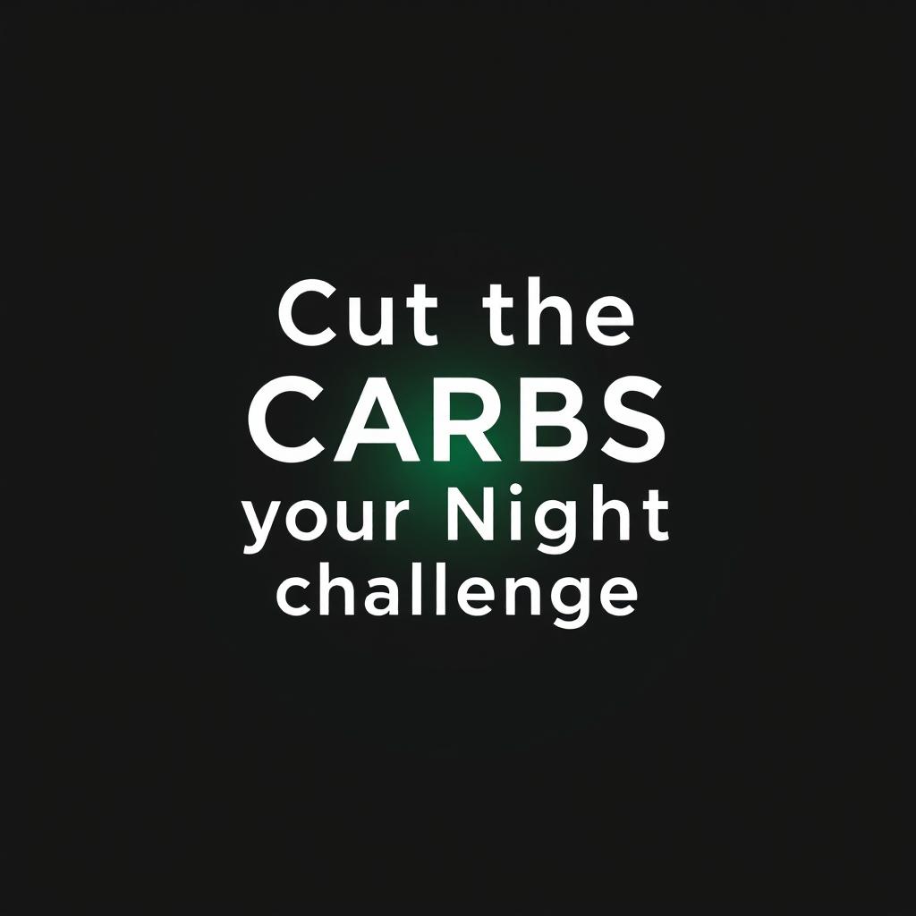 Image for the fitness challenge: 7-Day Cut the Carbs at Night Challenge